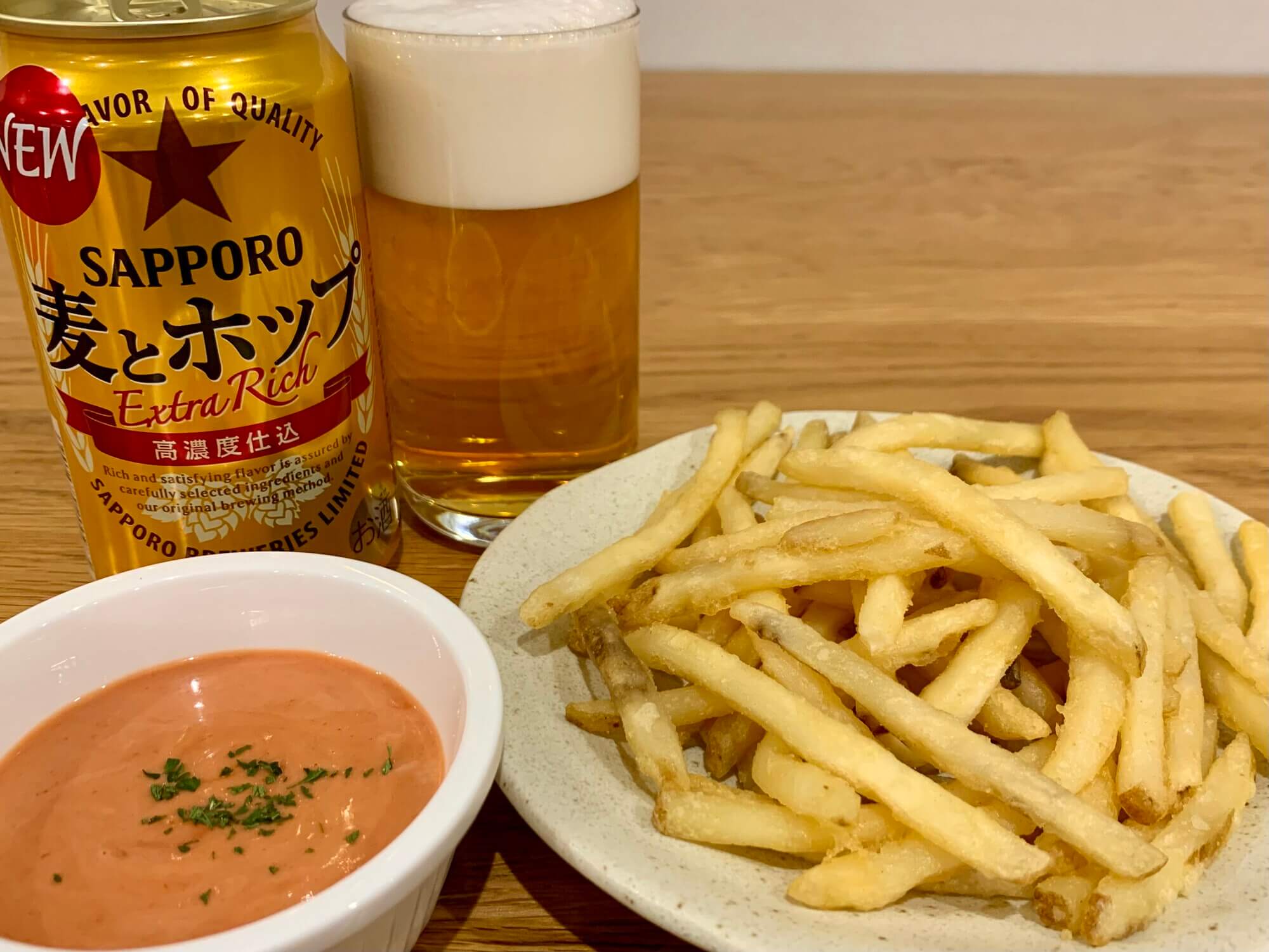 フライドポテト オーロラソースがけ.jpg