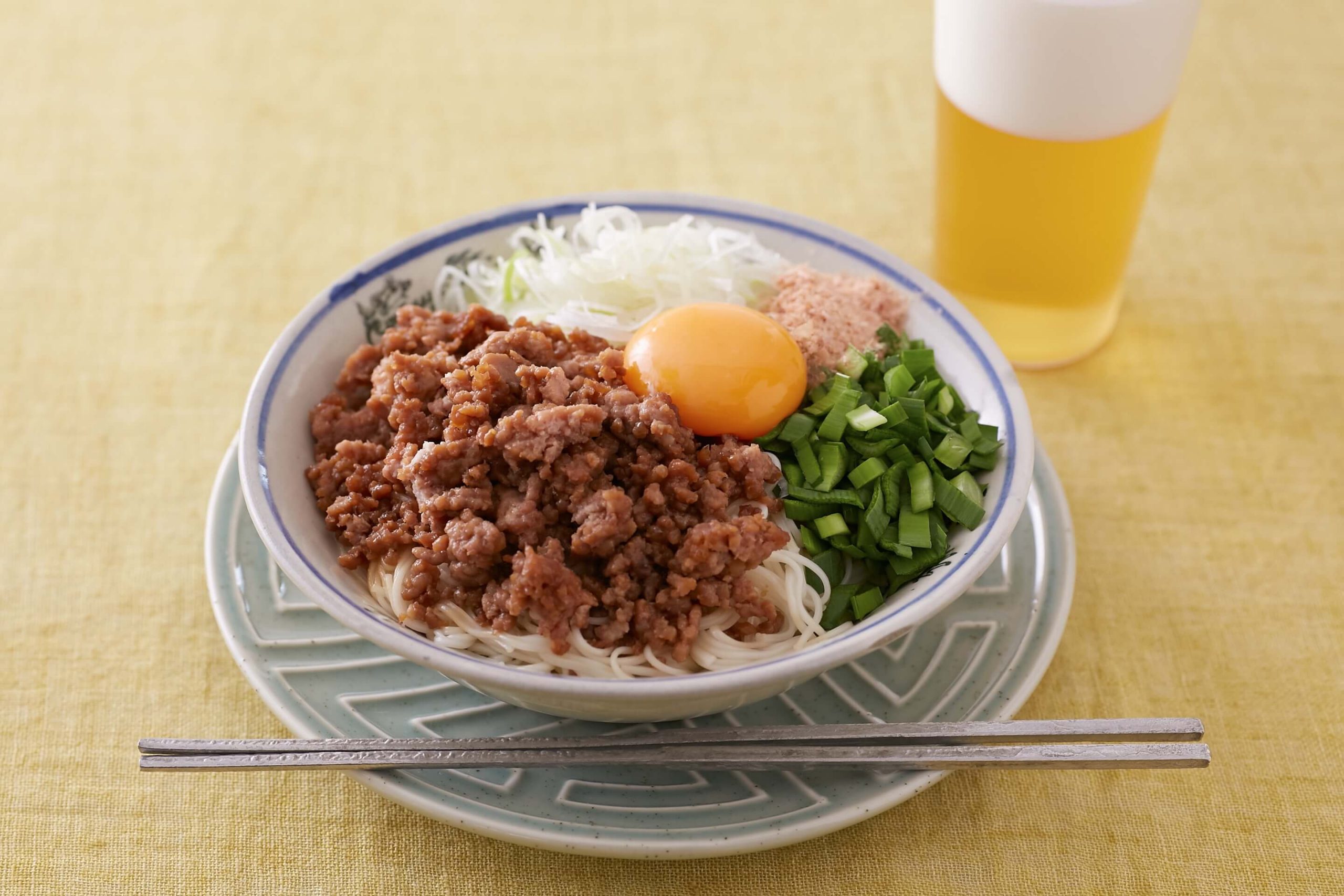 ピリ辛ひき肉そうめん