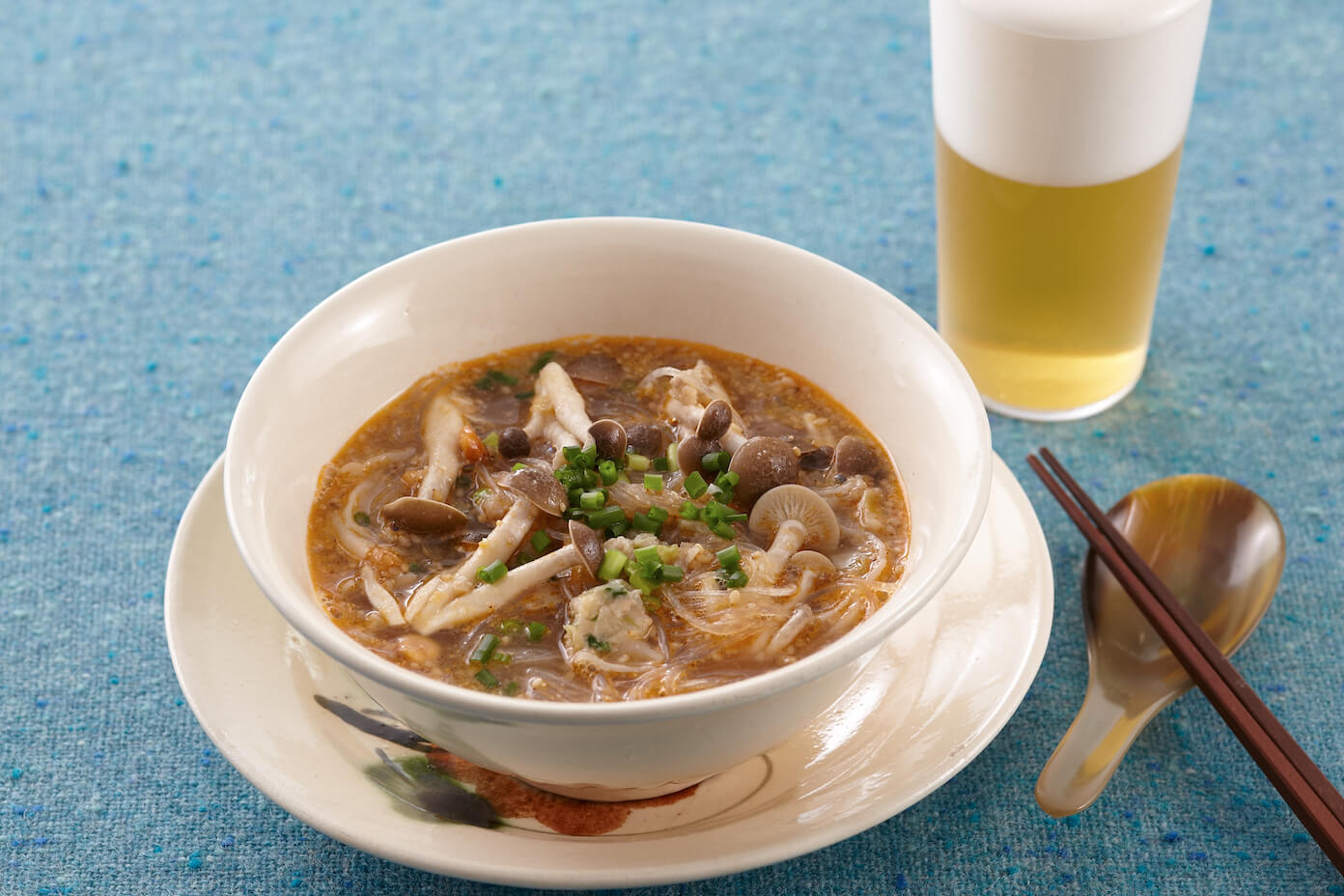 春雨の坦々スープ