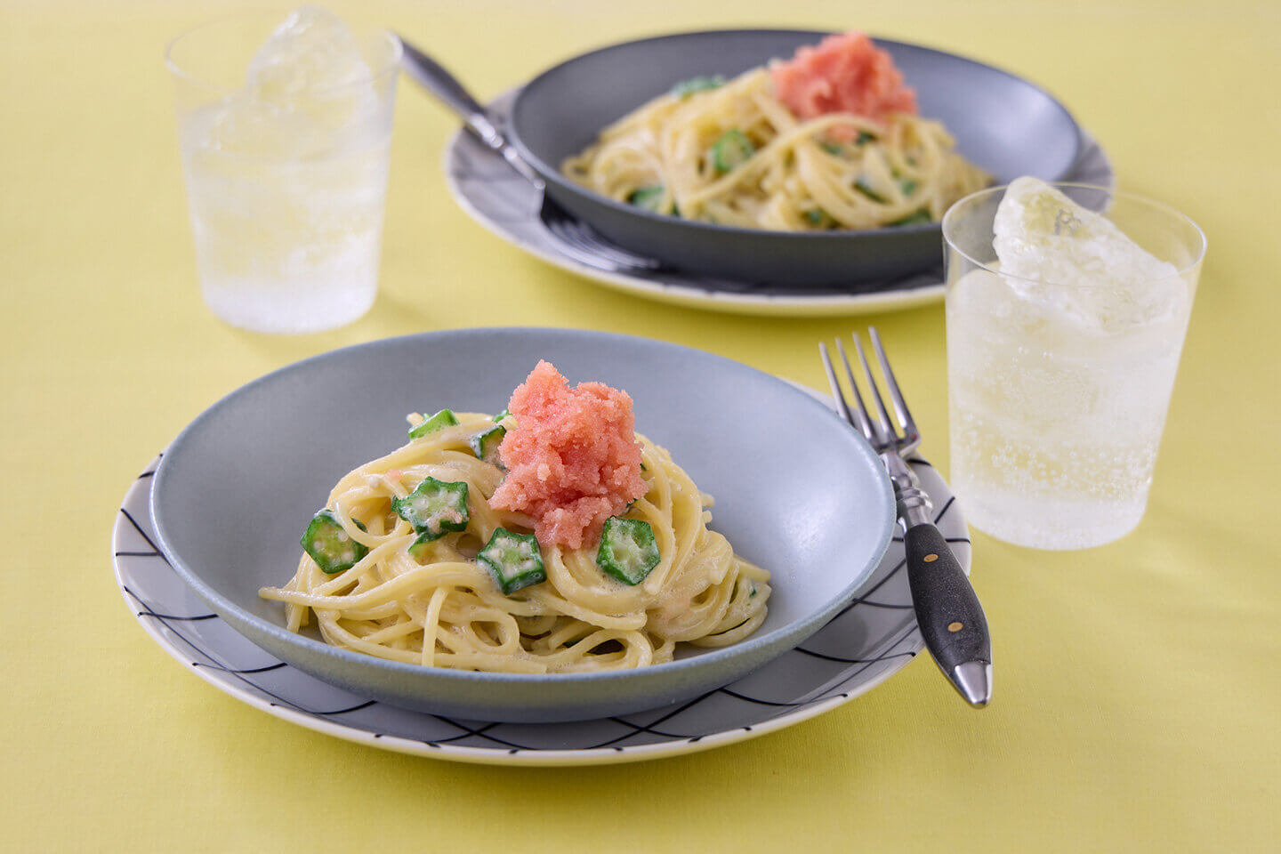 明太子と豆乳スパゲッティ