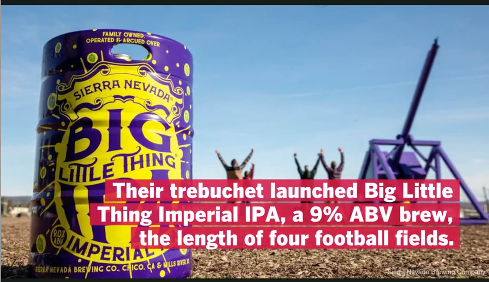Their trebuchet launched Big Little Thing Imperial IPA