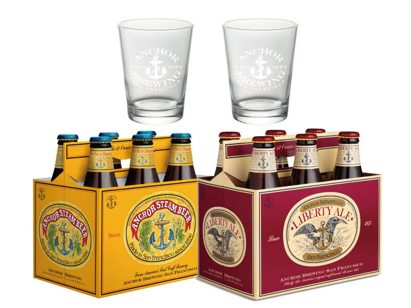 「スチーム」と「リバティーエール」2種類のアンカーが6本ずつ入った期間限定のアソートセット