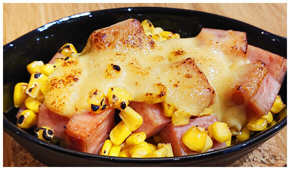 スパムとコーンのマヨ焼