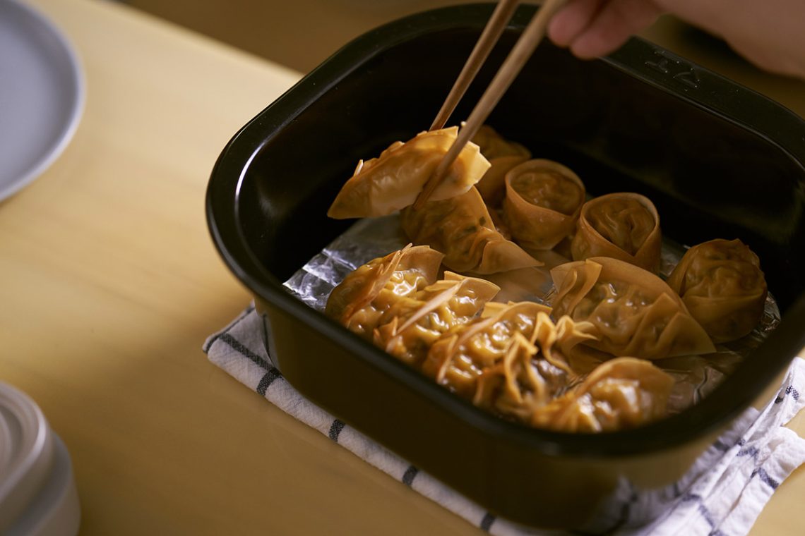 燻した燻製餃子