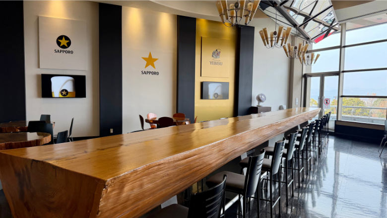 サッポロビール九州日田工場見学コース内試飲スペース